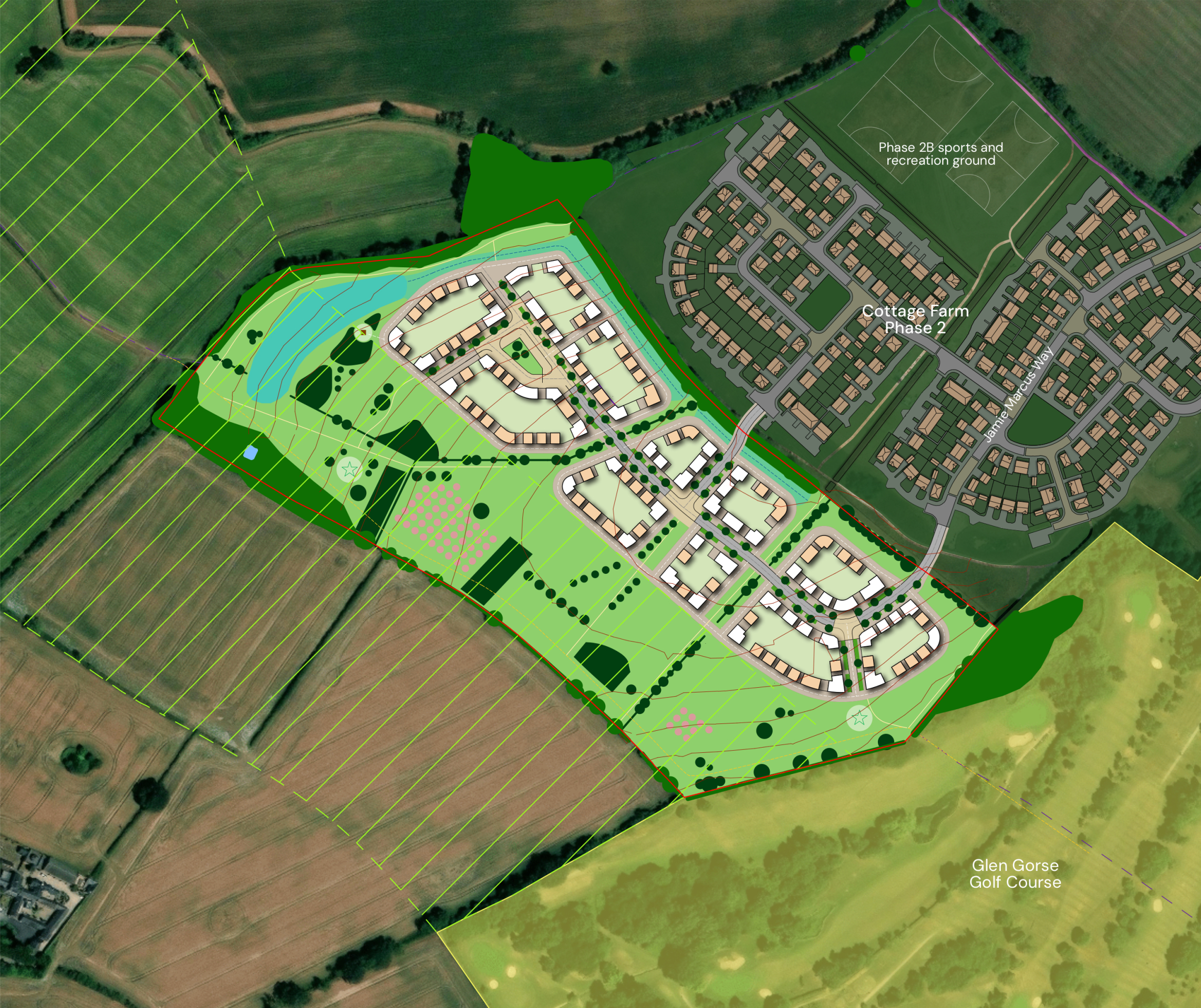 The concept layout of the proposed development
